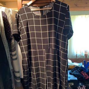 Black and white jumpsuit